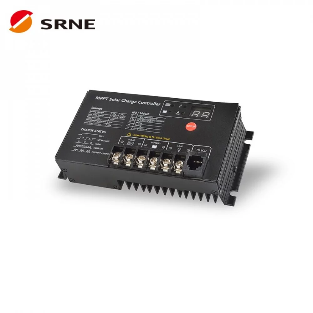 Контроллер заряда SRNE SR-MT2410 MPPT 12В 10А