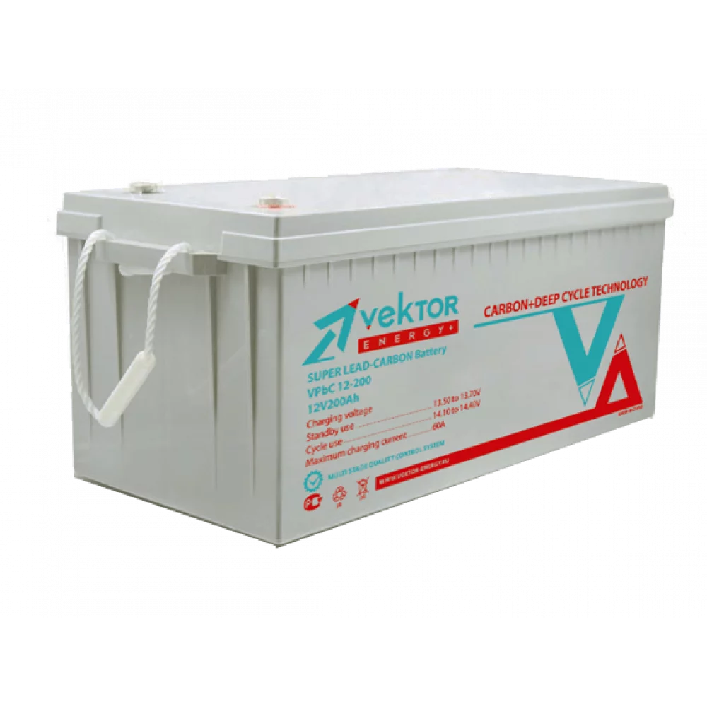 Аккумулятор VEKTOR ENERGY CARBON GEL VPbC 12-200